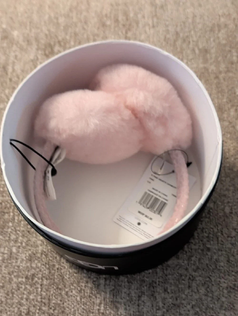 UGG Kids Pink Hearts Earmuff (Toddler/Little Kids) New in Gift Box - Soo Cute!